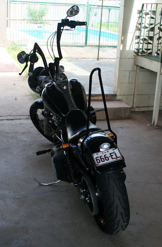 sissy bar on bobber